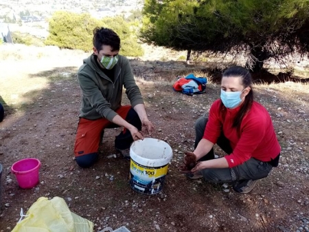 jornada de recogida de basura en el Barranco de Malacabí (AYTO. MONACHIL) 