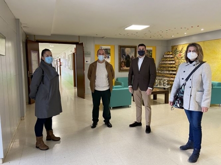 Imagen de la visita de Rafael Caracuel a la Fundación Purísima Concepción (PP) 