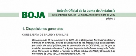 El Boletín Oficial de la Junta de Andalucía (BOJA) 