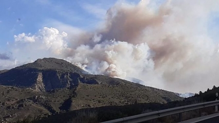 Incendio declarado en un paraje de Almegíjar (INFOCA) 