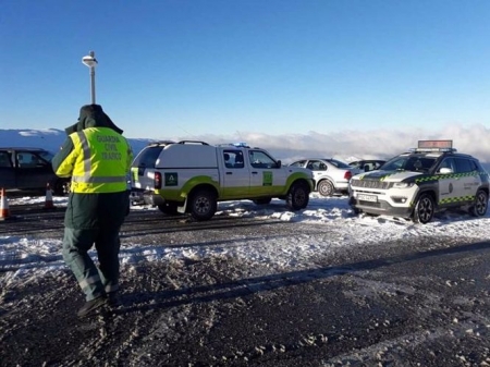 Guardia Civil actúa en el acceso a Sierra Nevada (112) 