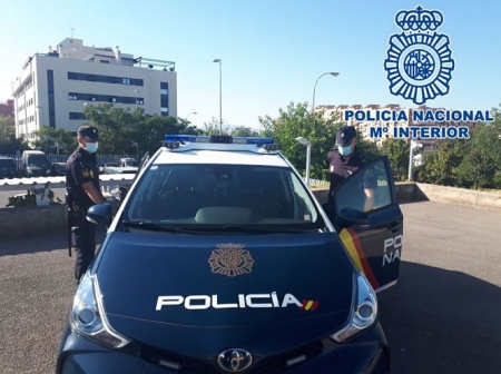 Imagen de una patrulla policial (POLICÍA NACIONAL) 