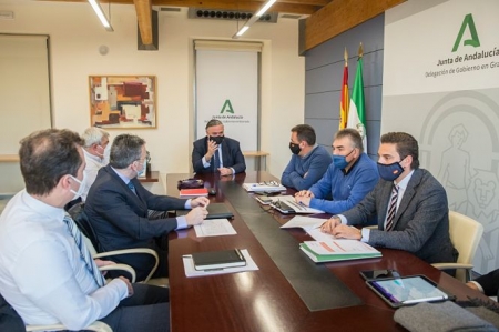 Imagen de la reunión celebrada en la sede de la Junta (JUNTA) 