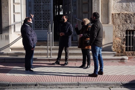Imagen de la visita al Distrito Beiro (PSOE)
