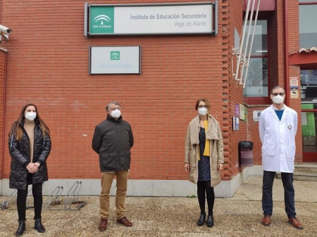 Imagen de la visita al IES Vega de Atarfe (JUNTA) 