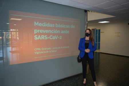  La delegada territorial de Empleo y Transformación Económica, Virginia Fernández, en el Centro de Prevención de Riesgos Laborales (JUNTA)