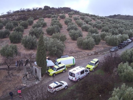 Imagen del dispositivo de búsqueda del escultor desaparecido en Moclín (AGCS)