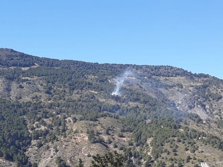 Lugar donde se ha producido el incendio (INFOCA) 