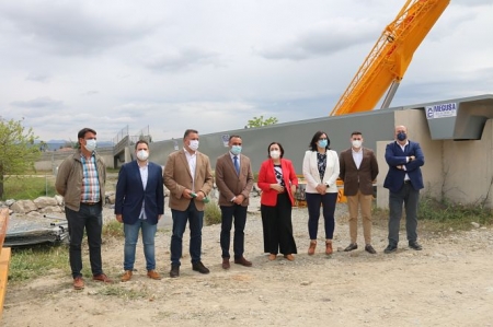 Imagen de la visita a las obras (AYTO. ALHENDÍN)
