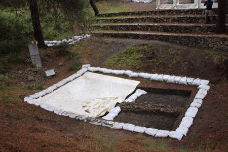 Imagen de archivo del inicio de la excavación de fosas comunes en el Barranco de Víznar (SUBDELEGACIÓN GOBIERNO) 
