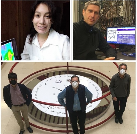 Los investigadores que han realizado este trabajo.(UGR)