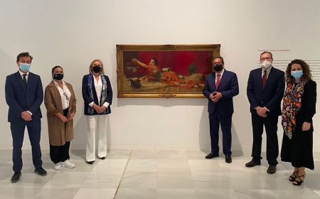 Imagen de la inauguración de la expocisión (CAJAGRANADA FUNDACIÓN)