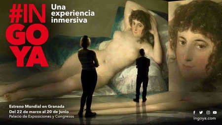 Cartel de la exposición #Ingoya (REMITIDO POR RENFE) 
