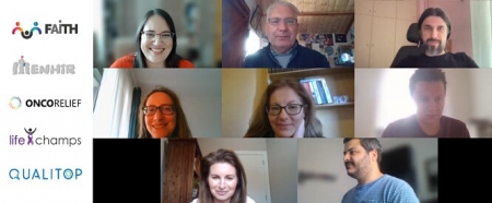 los integrantes del clúster europeo de investigación denominado `Cancersurvivorship  AI forwell-being` (UGR)
