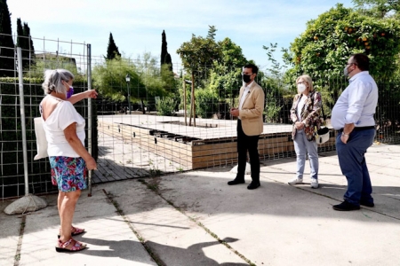 Imagen de la visita al Parque del Realejo (PSOE)