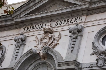 Detalle de la fachada del Tribunal Supremo (EUROPA PRESS)