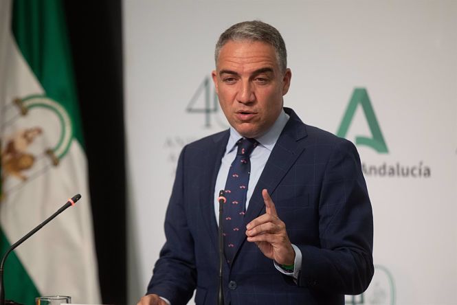 El consejero de la Presidencia, Administración Pública e Interior y portavoz del Gobierno andaluz, Elías Bendodo (MARÍA JOSÉ LÓPEZ / EUROPA PRESS) El consejero de la Presidencia, Administración Pública e Interior y portavoz del Gobierno andaluz, Elías Bendodo (MARÍA JOSÉ LÓPEZ / EUROPA PRESS)