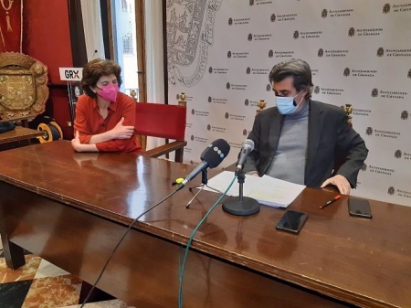Elisa Cabrerizo y Antonio Cambril, del Grupo de Podemos-IU e Independientes, en imagen de archivo (PODEMOS-IU) 