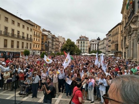 La plataforma `Juntos por Granada` se movilizó por la capitalidad judicial de Andalucía en 2017 (JUNTOS POR GRANADA) 