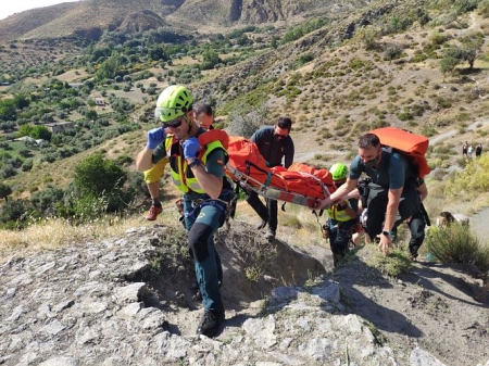 Imagen de un rescate (GUARDIA CIVIL)