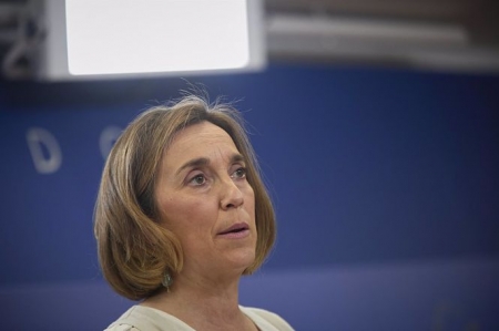 La portavoz del Grupo Parlamentario Popular en el Congreso, Cuca Gamarra, interviene en una rueda de prensa en el Congreso (EUROPA PRESS/J. HELLÍN. POOL) 