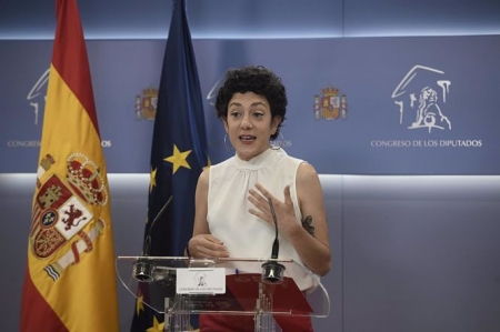 La portavoz parlamentaria de Unidas Podemos, Aina Vidal ( EUROPA PRESS/O.CAÑAS.POOL)
