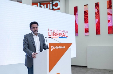 El vicesecretario general y portavoz del Comité Ejecutivo de Cs, Edmundo Bal, ofrece una rueda de prensa (ALBERTO ORTEGA - EUROPA PRESS) 