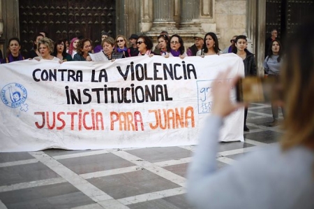 Concentración en Granada por Juana Rivas en una imagen de archivo (JESÚS PRIETO - EUROPA PRESS) 