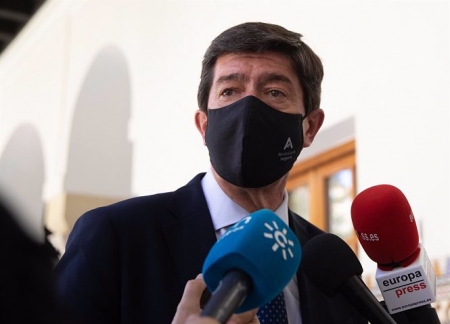El vicepresidente de la Junta de Andalucía y coordinador de Ciudadanos en Andalucía, Juan Marín, en una imagen de archivo (MARÍA JOSÉ LÓPEZ - EUROPA PRESS)