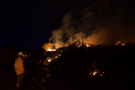 Incendio forestal declarado en Jun (PLAN INFOCA)