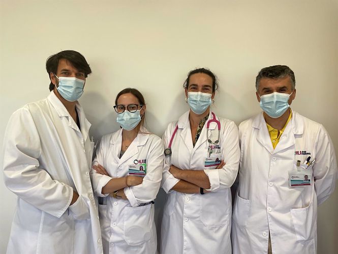 El equipo de Medicina Interna del hospital HLA Inmaculada (Granada) estudia el `Beneficio del empleo precoz de la oxigenoterapia de alto flujo (ONAF) en pacientes con neumonía por SARS-CoV-2` (HOSPITAL HLA INMACULADA) El equipo de Medicina Interna del hospital HLA Inmaculada (Granada) estudia el `Beneficio del empleo precoz de la oxigenoterapia de alto flujo (ONAF) en pacientes con neumonía por SARS-CoV-2` (HOSPITAL HLA INMACULADA)