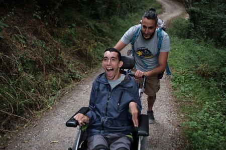 Los hermanos Marfil Fernández durante el camino primitivo (LA CIUDAD ACCESIBLE)