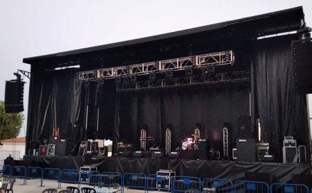 Escenario donde iba a actuar Bonnie Tyler (JESÚS HURTADO)
