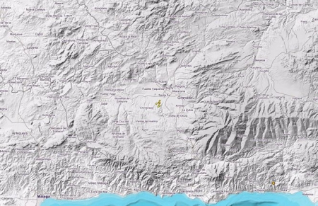 Mapa con el sismo registrado en Santa Fe a las 18,25 horas este martes 17 de agosto (WEB DEL IGN)