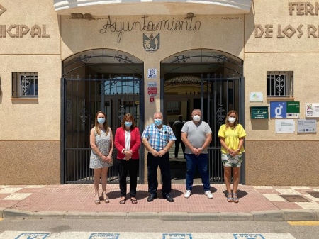 Imagen de la visita al ayuntamiento de Valderrubio (DIPUTACIÓN) 