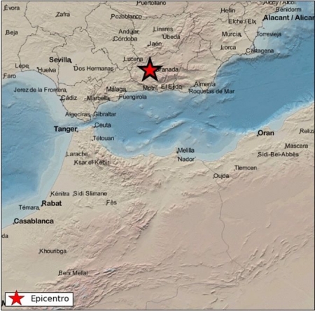 Gráfico de un sismo de 1,6 grados en Santa Fe (WEB DEL IGN)