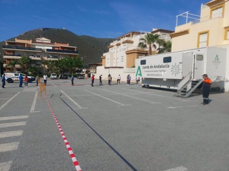 Cribado masivo en Gualchos-Castell de Ferro, en imagen de archivo (AYUNTAMIENTO) 