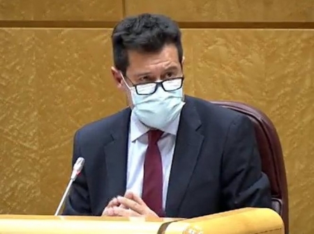 El senador socialista Alejandro Zubeldia (PSOE)