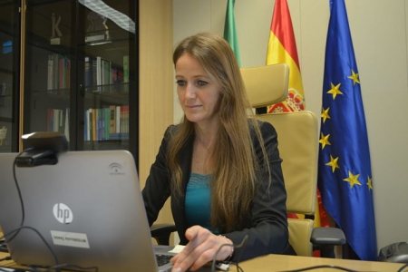La delegada territorial de Empleo y Transformación Económica, Virginia Fernández (JUNTA) 