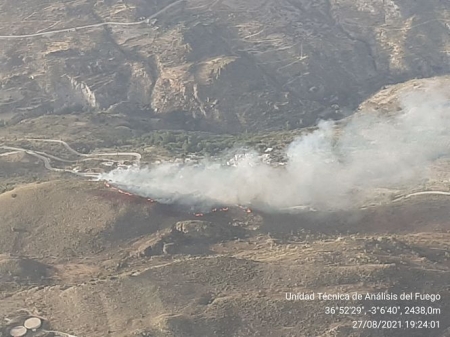 Lugar donde se ha producido el incendio (INFOCA) 