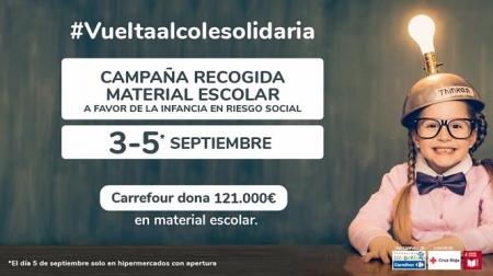 Cruz Roja y Fundación Solidaridad Carrefour han presentado la XIII edición de la `Vuelta al Cole Solidaria` (CRUZ ROJA) 