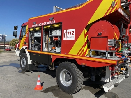 Imagen de un vehículos de bomberos (DIPUTACIÓN)