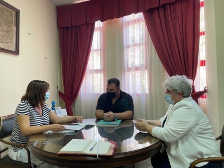 Imagen de la visita al Ayuntamiento de Montejícar (DIPUTACIÓN)
