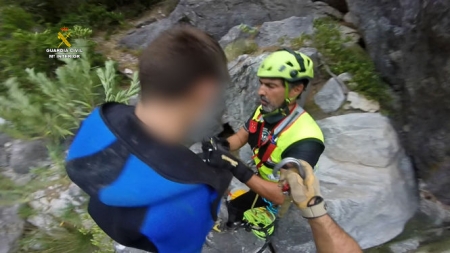 Imagen de un rescate (GUARDIA CIVIL) 