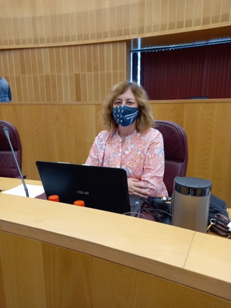 La Diputada provincial de Vox , Cristina Jiménez (VOX)