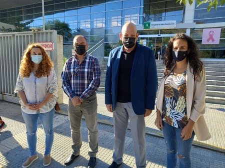 Imagen de la visita a Loja (PSOE)