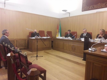  Primera sesión del juicio contra el coronel acusado de delito contra la salud pública en la Audiencia de Granada en junio de 2019 (EUROPA PRESS/ARCHIVO)
