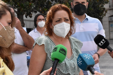 La coordinadora provincial de IU, Mari Carmen Pérez (IU)