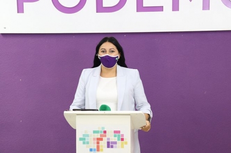 La Diputada Provincial de Unidas Podemos, ALejandra Durán (UNIDAS PODEMOS)