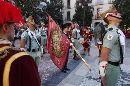 Estandarte real, en una imagen de archivo de la celebración de la Toma de Granada (ÁLEX CÁMARA - EUROPA PRESS) 